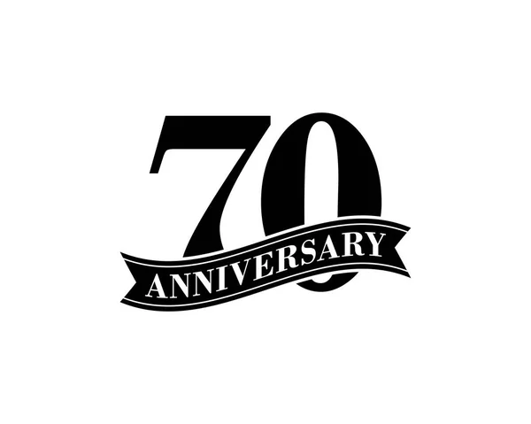 Anos Aniversário Celebração Vector Logo Design Template —  Vetores de Stock
