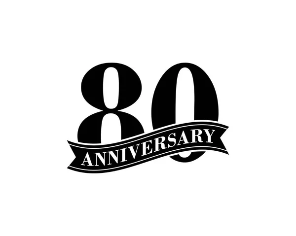 Anos Aniversário Celebração Vector Logo Design Template —  Vetores de Stock
