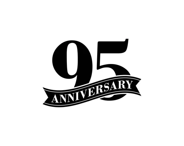 Years Anniversary Celebration Vector Logo Design Template — Stock Vector