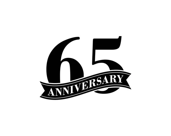 Years Anniversary Celebration Vector Logo Design Template — Stock Vector