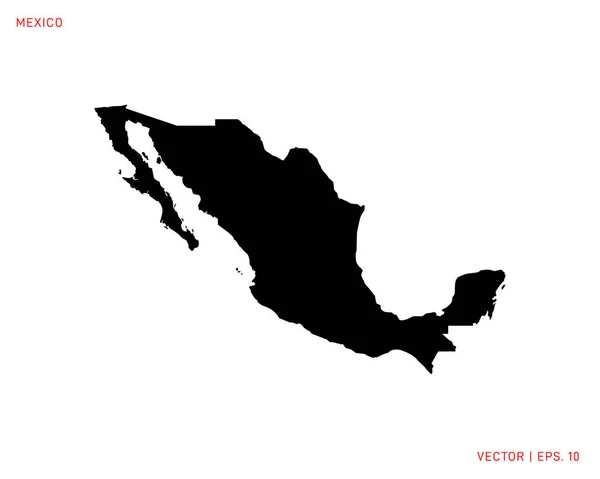 Mapa México Modelo Design Vetores — Vetor de Stock