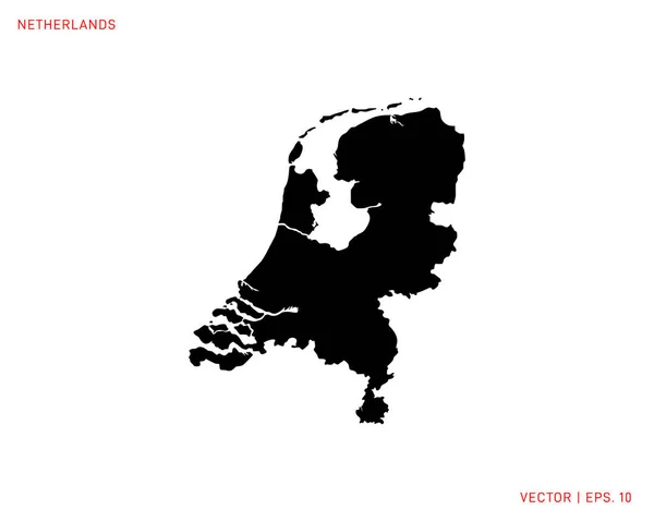 Niederlande Karte Vector Design Template — Stockvektor
