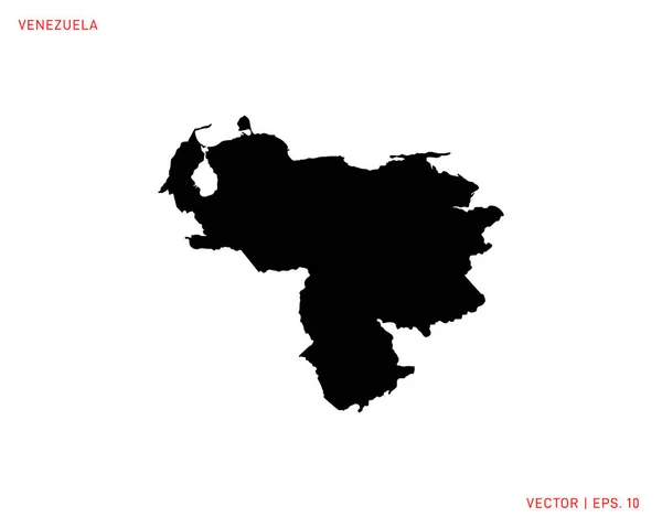 Venezuela Modèle Carte Vectorielle — Image vectorielle