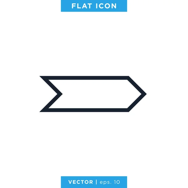 Modèle Conception Vectorielle Icône Flèche — Image vectorielle