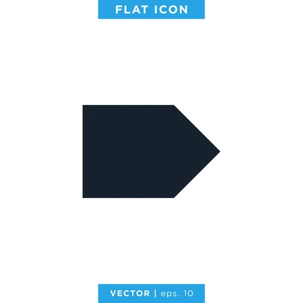 Modèle Conception Vectorielle Icône Flèche — Image vectorielle
