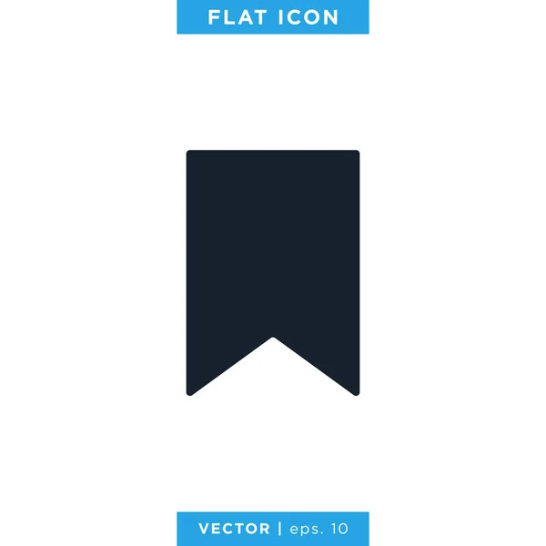 Lesezeichen Icon Vector Design Template — Stockvektor