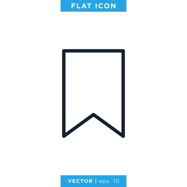 Segnalibro Icon Vector Design Template — Vettoriale Stock