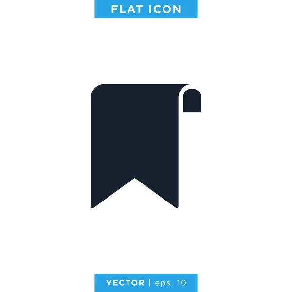 Segnalibro Icon Vector Design Template — Vettoriale Stock