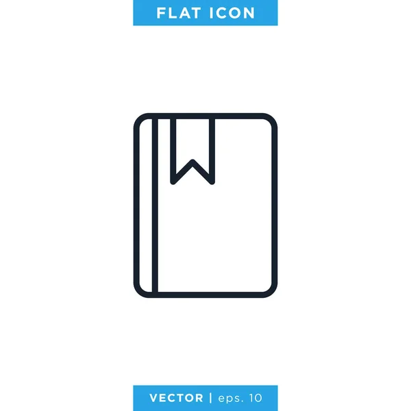 Segnalibro Icon Vector Design Template Colpo Modificabile — Vettoriale Stock