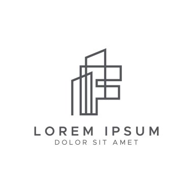 F harfi oluşturma logosu tasarımı
