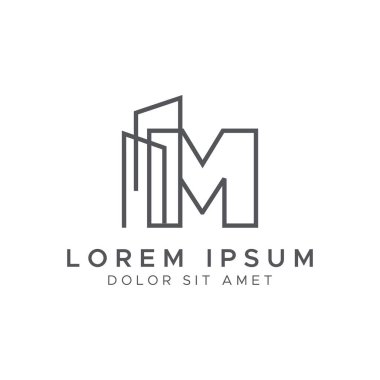 M harfi logo dizaynı