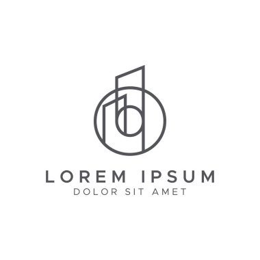 Harf 0 satır oluşturma logosu tasarımı