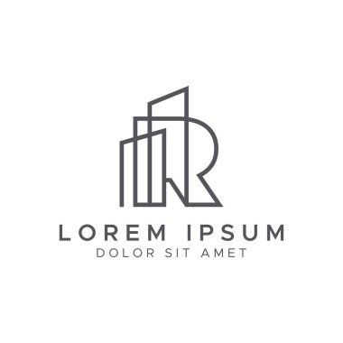 Harf R hattı logo tasarımı