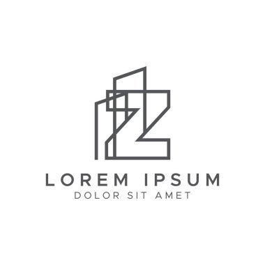 Z harfi hat oluşturma logosu tasarımı