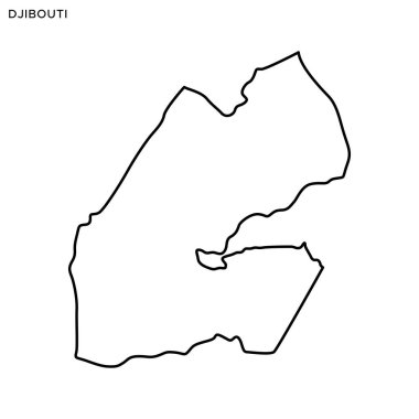 Cibuti Vektör Tasarım Şablonunun Özet Haritası. Düzenlenebilir Vuruş