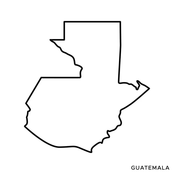 Mapa Guatemala Plantilla Diseño Vectorial Carrera Editable — Archivo Imágenes Vectoriales