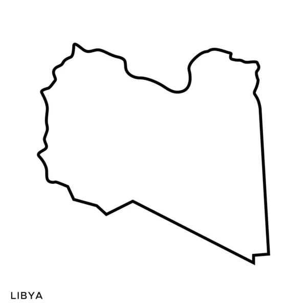 Schéma Carte Libye Modèle Conception Vectorielle Avc Modifiable — Image vectorielle