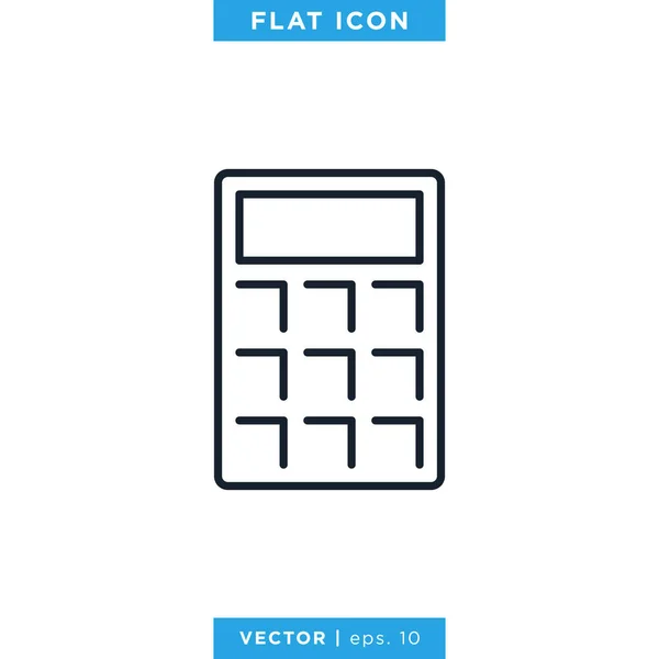 Calculator Icon Vector Ontwerp Template Bewerkbare Vector Eps — Stockvector