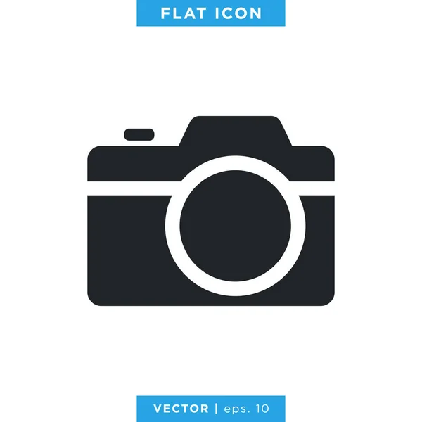 Kamera Icon Vector Logo Design Vorlage — Stockvektor