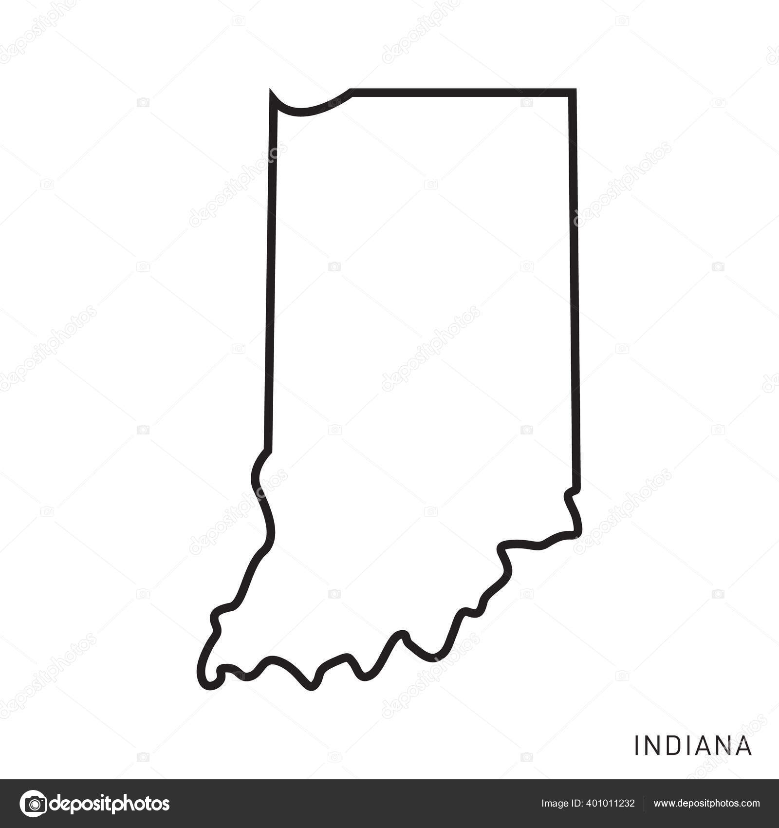 indiana-map-vector-outline-design-template-editable-stroke-stock-vector-by-fafostock-401011232 for Free Printable Map Of Indiana Indiana Map Vector Outline Design Template Editable Stroke Stock Vector by ©fafostock 401011232 for Free Printable Map Of Indiana