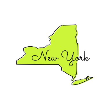 New York Harita Vektör Tasarım Şablonu