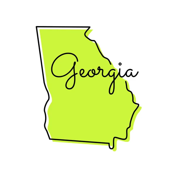 Georgia Map Vector Design Template — Stockový vektor