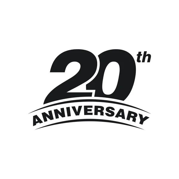 Anos Aniversário Celebração Ícone Vector Logo Design Template —  Vetores de Stock