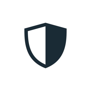 Kalkan Simgesi Vektör İllüstrasyon Logo Tasarım Şablonu. Vektör EPS 10.