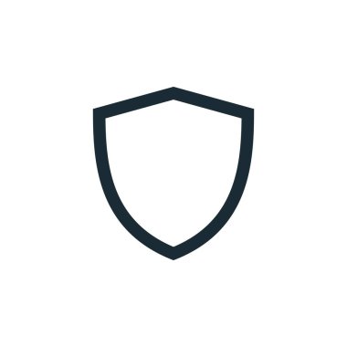 Kalkan Simgesi Vektör İllüstrasyon Logo Tasarım Şablonu. Vektör EPS 10.