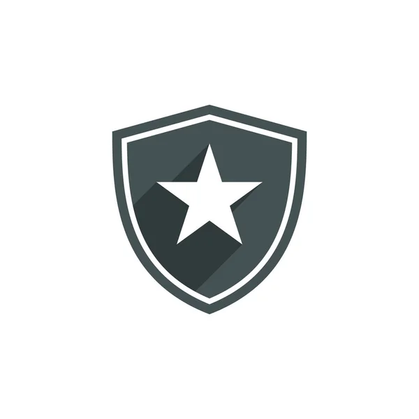 Kalkan Simgesi Vektör Logo Tasarımı Şablonu — Stok Vektör