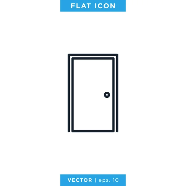 Modèle Conception Vectorielle Icône Porte Avc Modifiable — Image vectorielle