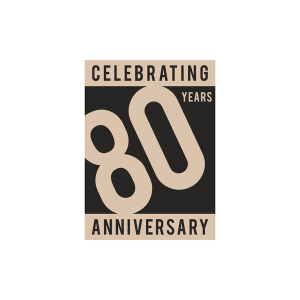 Anos Celebração Aniversário Ícone Vetor Logotipo Design Modelo —  Vetores de Stock