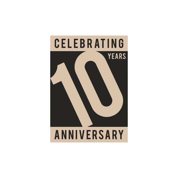 Años Celebración Del Aniversario Icono Vector Logo Design Template — Vector de stock