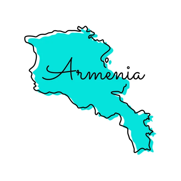 Karte Von Armenien Vector Design Template — Stockvektor