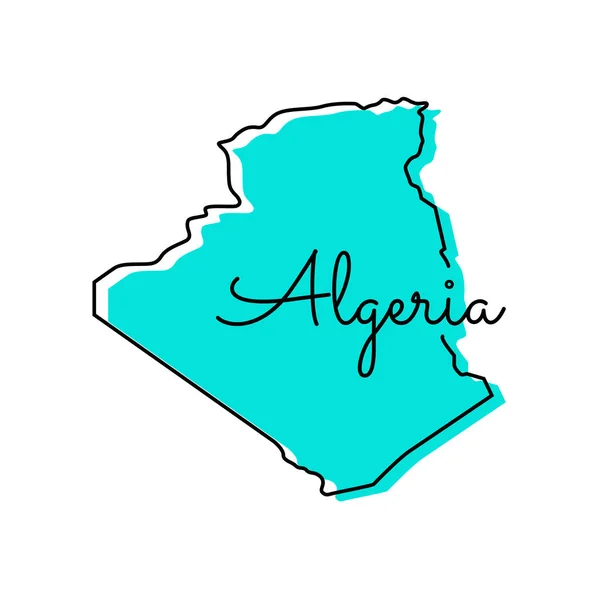 Map Algeria Vector Design Template — Stock Vector