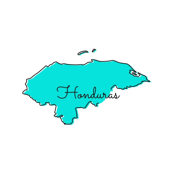 Mapa Honduras Plantilla Diseño Vectores — Vector de stock