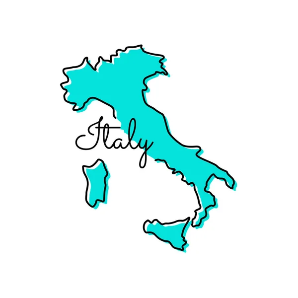 Mappa Italia Vector Design Template — Vettoriale Stock