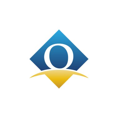 Elmas şekilli Swoosh ile 0 Negatif Mektup