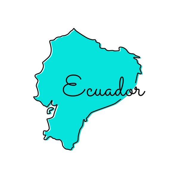 Map Ecuador Vector Design Template — Stock Vector