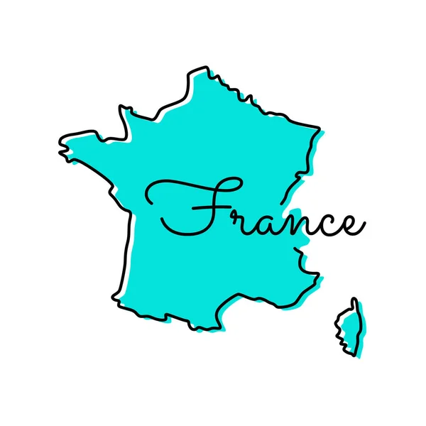 Mappa Della Francia Vector Design Template — Vettoriale Stock