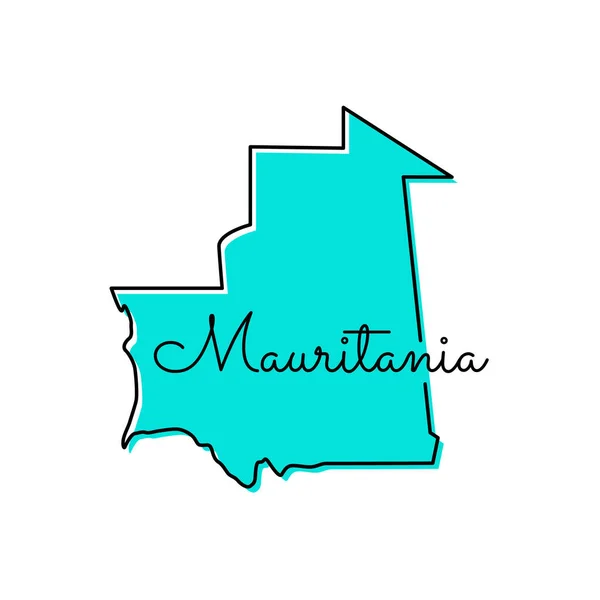 Mapa Mauritania Plantilla Diseño Vectorial — Vector de stock