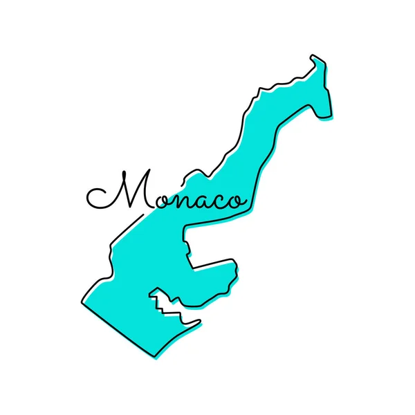 Mappa Monaco Modello Design Vettoriale — Vettoriale Stock
