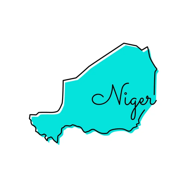 Mapa Niger Vector Design Template — Vetor de Stock