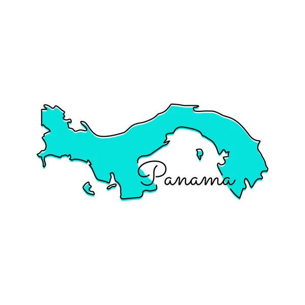 Mapa Szablonu Panama Vector Design — Wektor stockowy