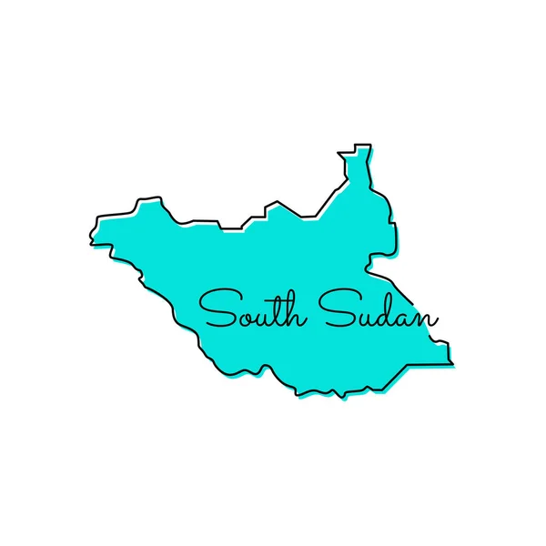 Plantilla Diseño Vectorial Sudán Del Sur — Vector de stock