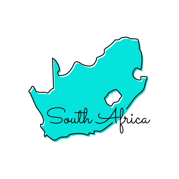 Kaart Van Zuid Afrika Vector Ontwerp Template — Stockvector