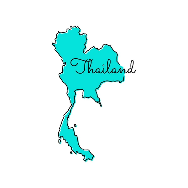 泰国矢量设计模版地图 — 图库矢量图片