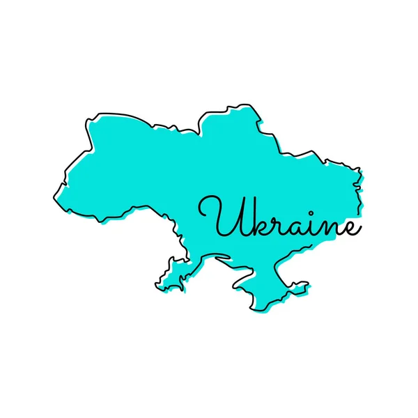 Carte Ukraine Modèle Conception Vectorielle — Image vectorielle