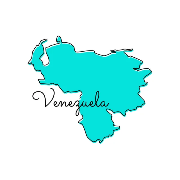 Карта Венесуельського Векторного Дизайну Шаблон — стоковий вектор