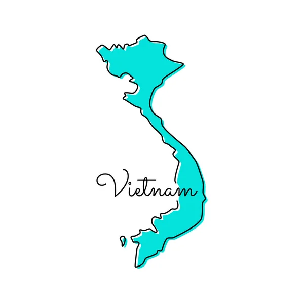 Map Vietnam Vector Design Template — Stock Vector